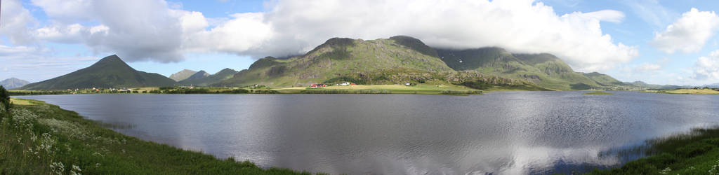 挪威半岛湖泊和峡湾