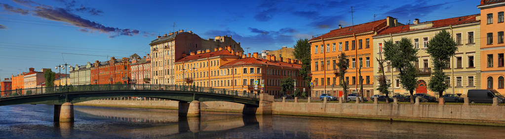 圣彼得堡 Fontanka 河全景