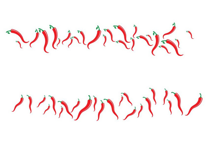 热辣椒矢量图标插图