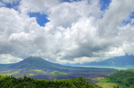 印度尼西亚巴厘岛巴图尔火山景观