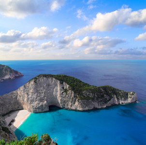 美丽的 lanscape 的 Zakinthos 岛