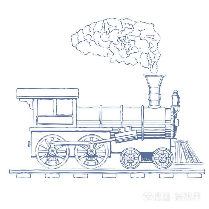火车或运输图标.矢量
