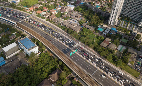 泰国曼谷市公路交通堵塞