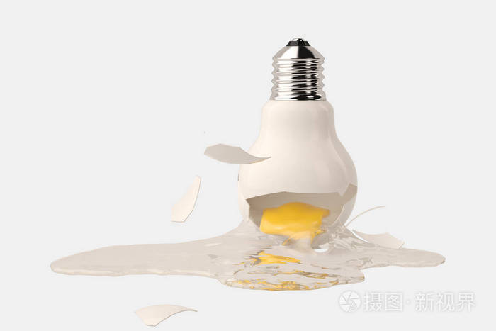 一个坏了的灯泡和egg3d图