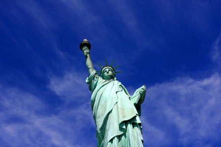 美国纽约港自由岛自由女神像