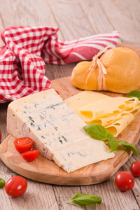 各种类型的意大利奶酪。