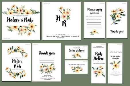  artistic design for business, wedding, anniversary invitation, 