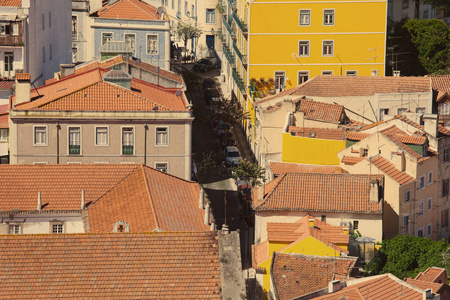 里斯本古老的城市，葡萄牙的美丽景色