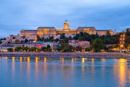 在匈牙利首都布达佩斯皇家宫殿