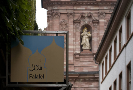 法拉菲尔标志和穹顶，海德堡，德国