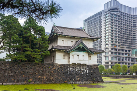 日本东京高井公园皇宫的围墙