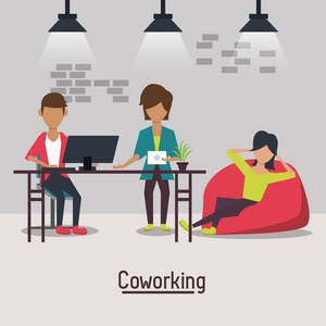 商务 coworking 办公室