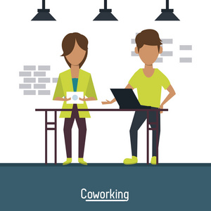 商务 coworking 办公室