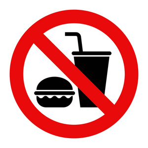 不允许食物和饮料