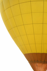 彩色热气球在蓝天旅行的开始