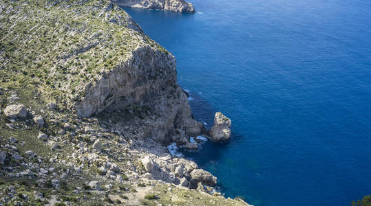 西班牙马略卡岛以北摄魂怪地区的天堂悬崖