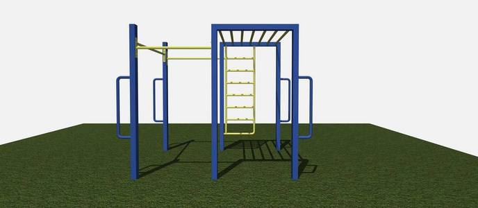 3d 体育场地 sorbing 设备模型的绘制