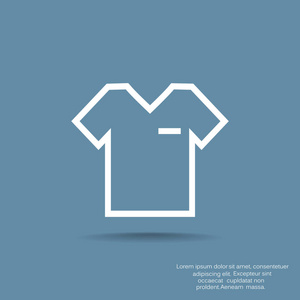 T恤平面图标网页设计