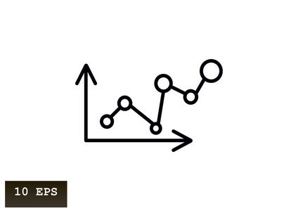 业务图表图标。 矢量设计