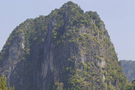 泰国克拉比半岛风景如画的岩石