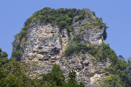 泰国克拉比半岛风景如画的岩石