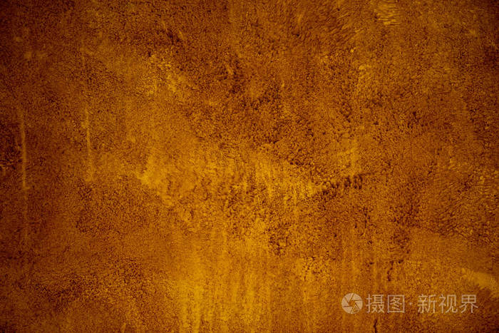 金棕色背景纸用老式 grunge 背景纹理与黑磨损边缘和旧褪了色的仿古