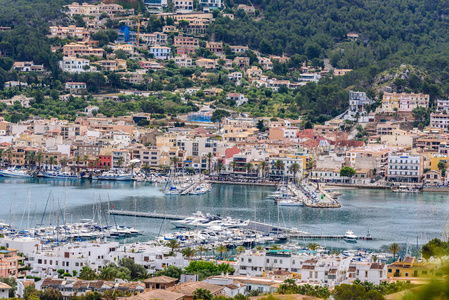 Andratx, Mallorca  old village in bay with beautiful coast