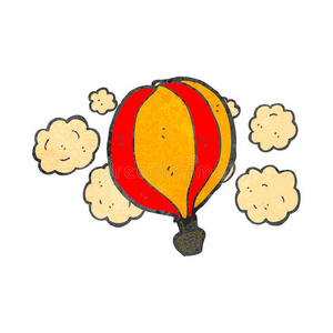 复古卡通热气球