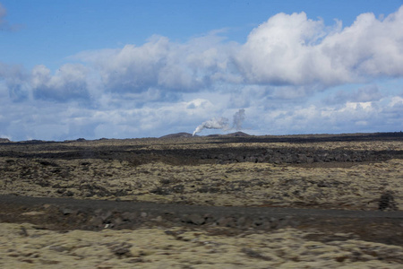 国家公园冰岛。 奇妙的景观景观冰岛地热区。 戏剧和风景如画的场景雷克雅未克湖MyvatnKraflaiceland02.05.