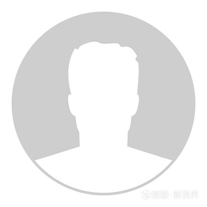 创造性矢量插图默认化身配置文件占位符隔离在背景上.