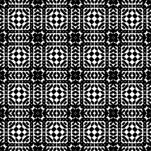 黑白无缝民族图案。 部落。 老式Grunge抽象部落背景表面设计纺织壁纸表面纹理包装纸