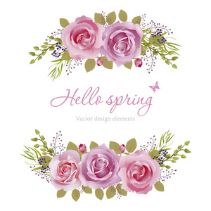 s Day and other holiday and spring background. Vector illustrati