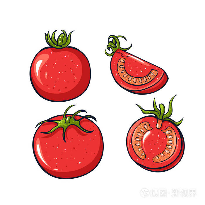 可爱的卡通图标.用于印刷,网络
