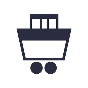 购物车图标矢量隔离白色背景为您的网页和移动应用程序设计购物车标志概念