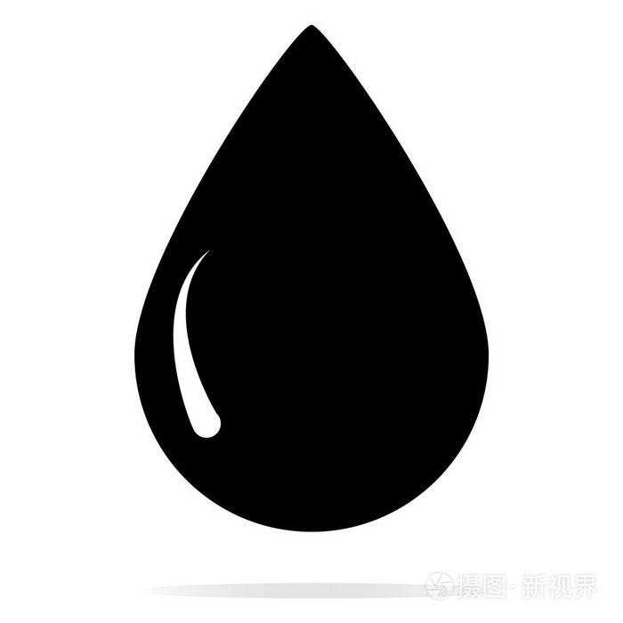 黑色下降图标为您的网站设计,标志,应用程序,ui.雨滴标志.纯水滴符号.