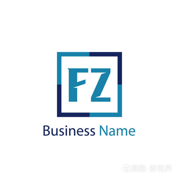 初始字母fz标志模板设计