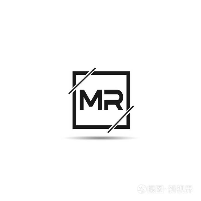 初始字母mr标志模板设计