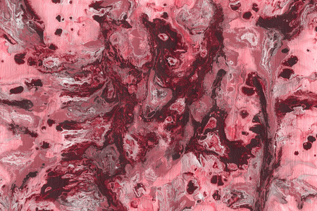 红色抽象背景与油漆飞溅纹理