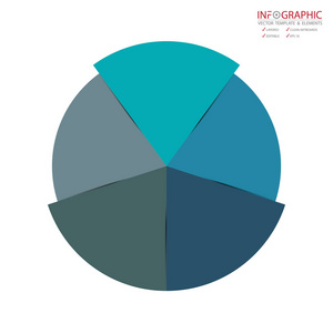 矢量抽象元素信息图形5选项。 设计业务财务模板布局手册工作流信息或演示等。 信息图形时间线路径。 抽象三维向量。