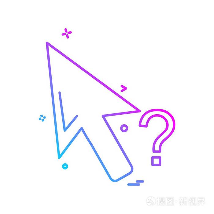鼠标指针图标设计向量