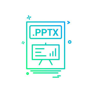 文件文件pptx图标矢量设计