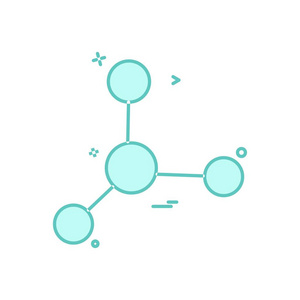 实验室分子图标矢量设计