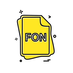 FON文件类型图标设计矢量