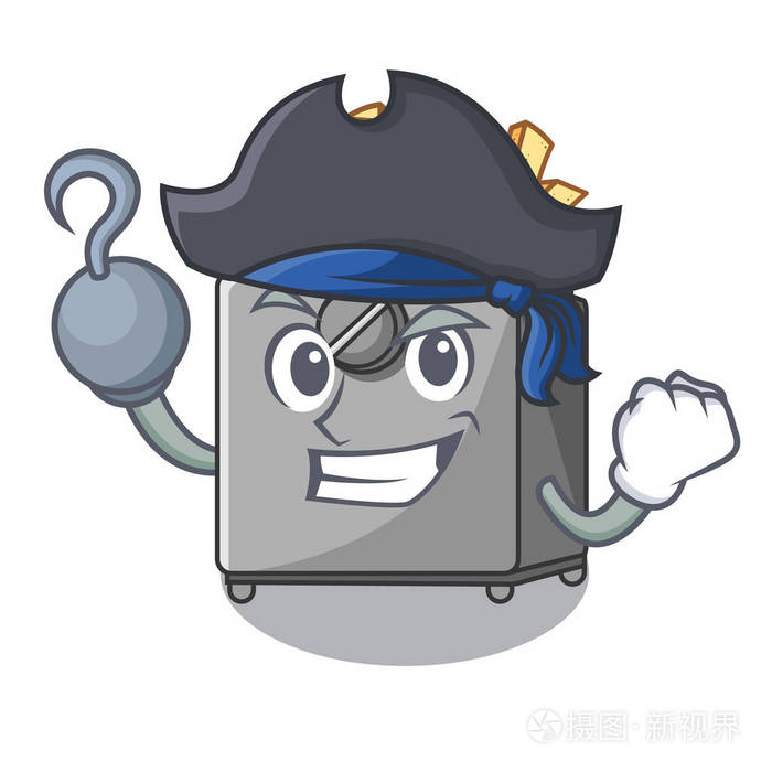 厨房里的海盗卡通油炸锅