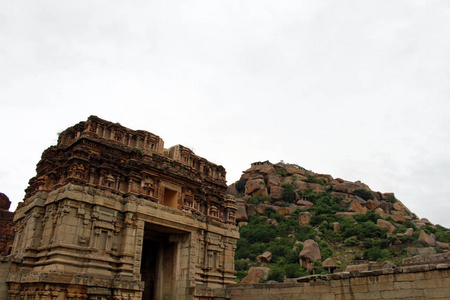 s another temple on top of it. Taken in Hampi, India, August 201