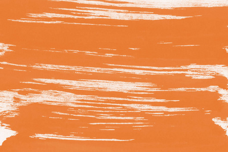 纸张抽象背景上的橙色墨水