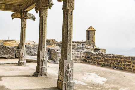 古老的寺庙遗址，金吉，非常古老的城市。印度泰米尔纳德邦
