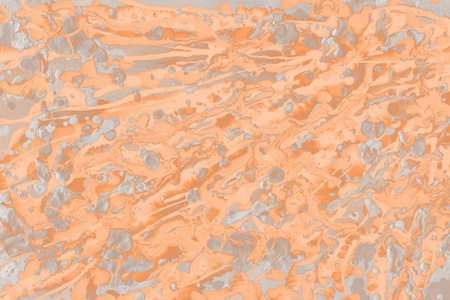 橙色抽象油漆背景的完整帧图像