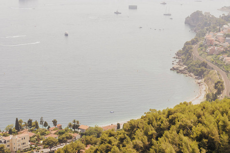 卡布船长马丁湾和摩纳哥公国的全景