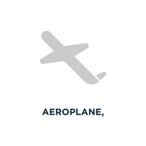 飞机飞机旅行图标。 航空公司飞行概念符号设计图示